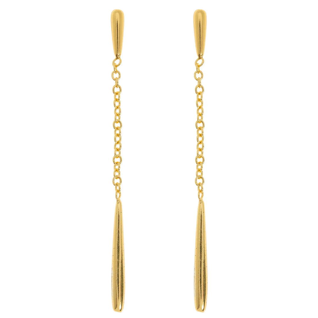 Nim - Dangling Drop Chain Stud Earrings