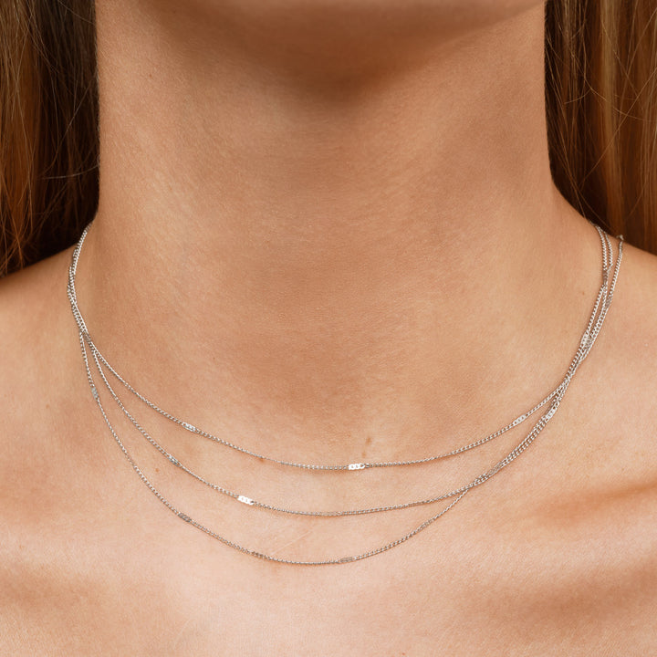 Mika - Multi Chain Necklace i rustfrit stål