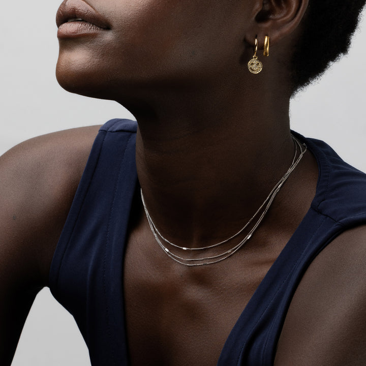 Mika - Multi Chain Necklace i rustfrit stål