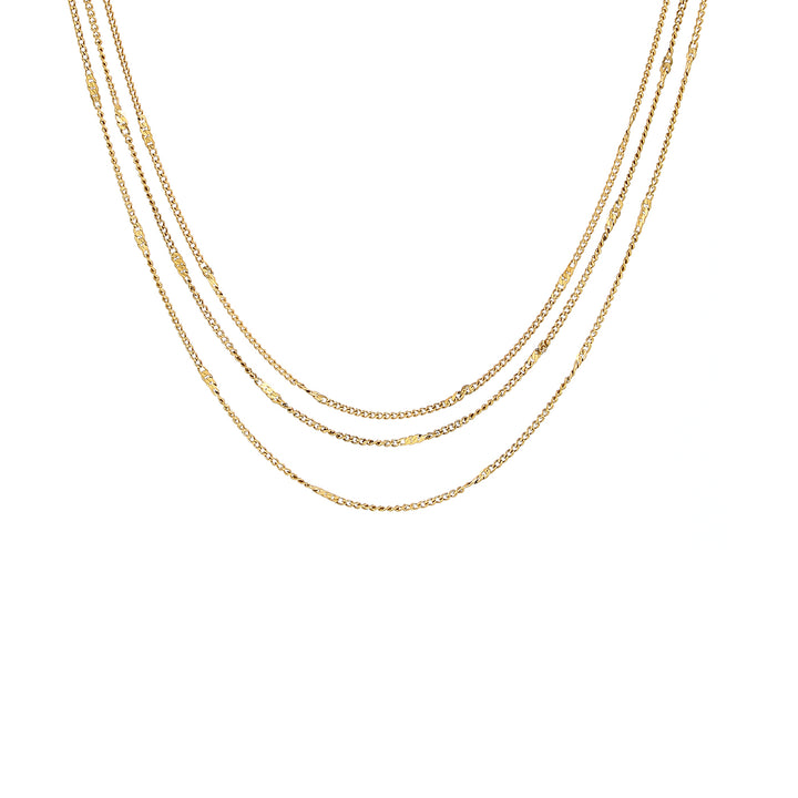 Mika - Multi Chain Necklace i rustfrit stål
