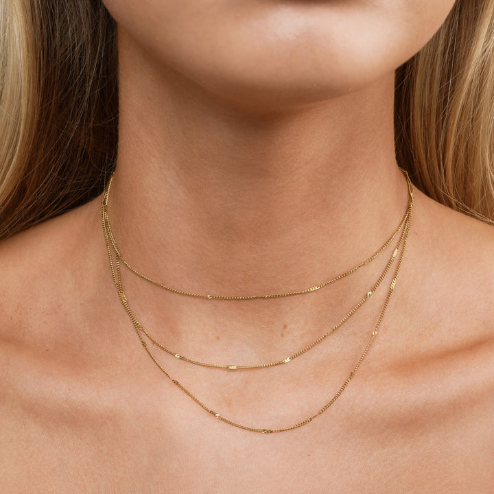 Mika - Multi Chain Necklace i rustfrit stål