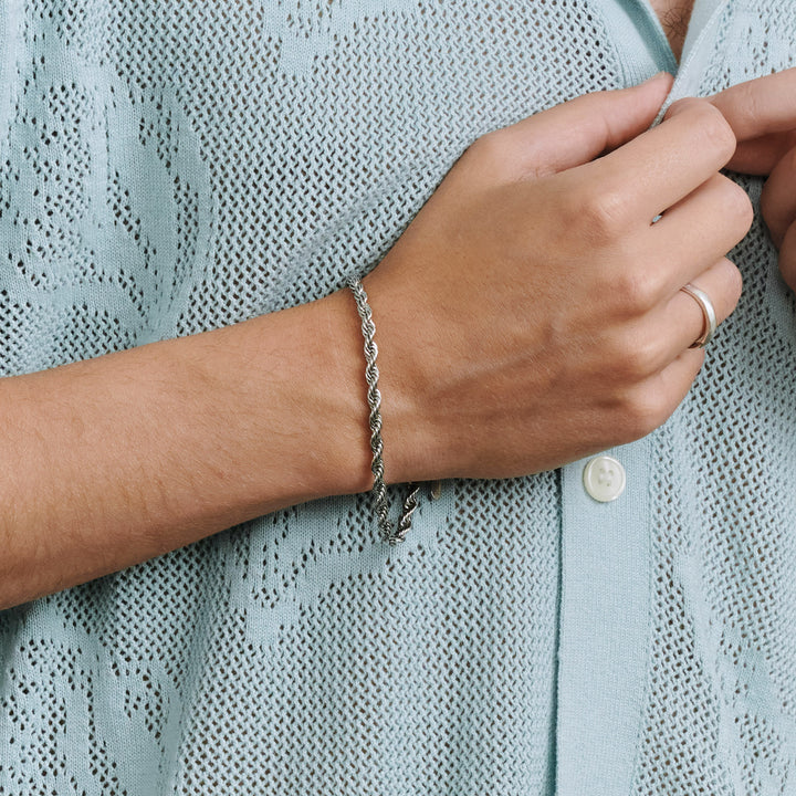 Gustav - Reb Kæde Armbånd Rustfrit Stål