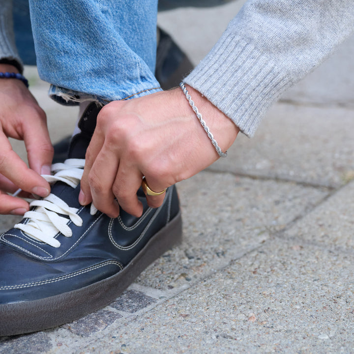 Gustav - Reb Kæde Armbånd Rustfrit Stål