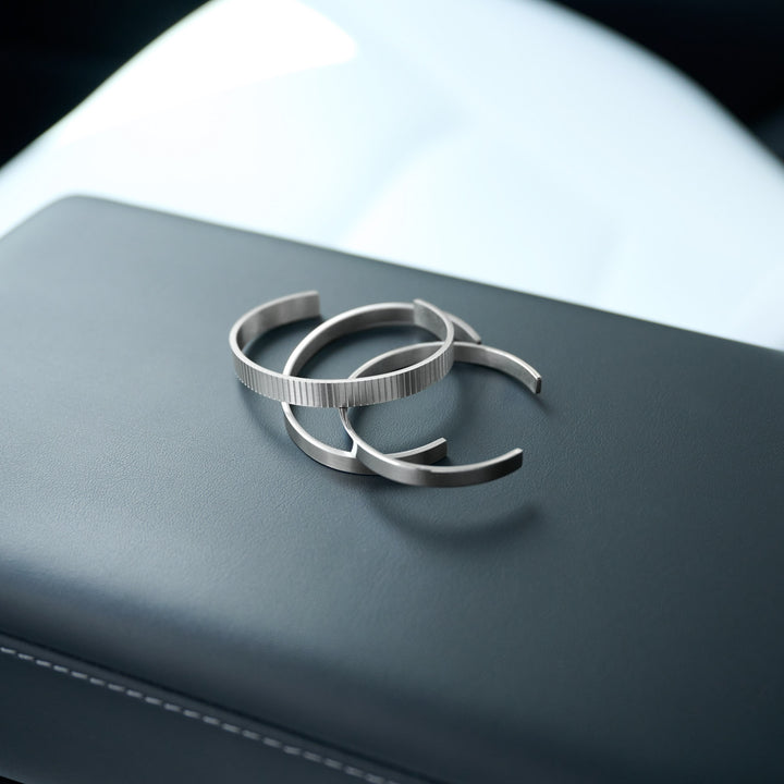 Tage - Ribbet Armring Armbånd Rustfrit Stål