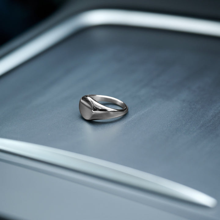 Ian - Signetring i rustfrit stål