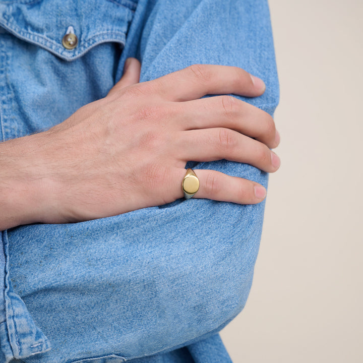 Ian - Signetring i rustfrit stål