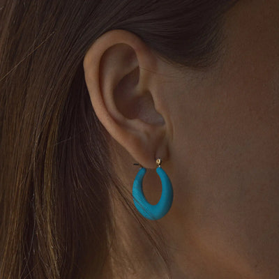 Donna - Plastic Hoop Ørering