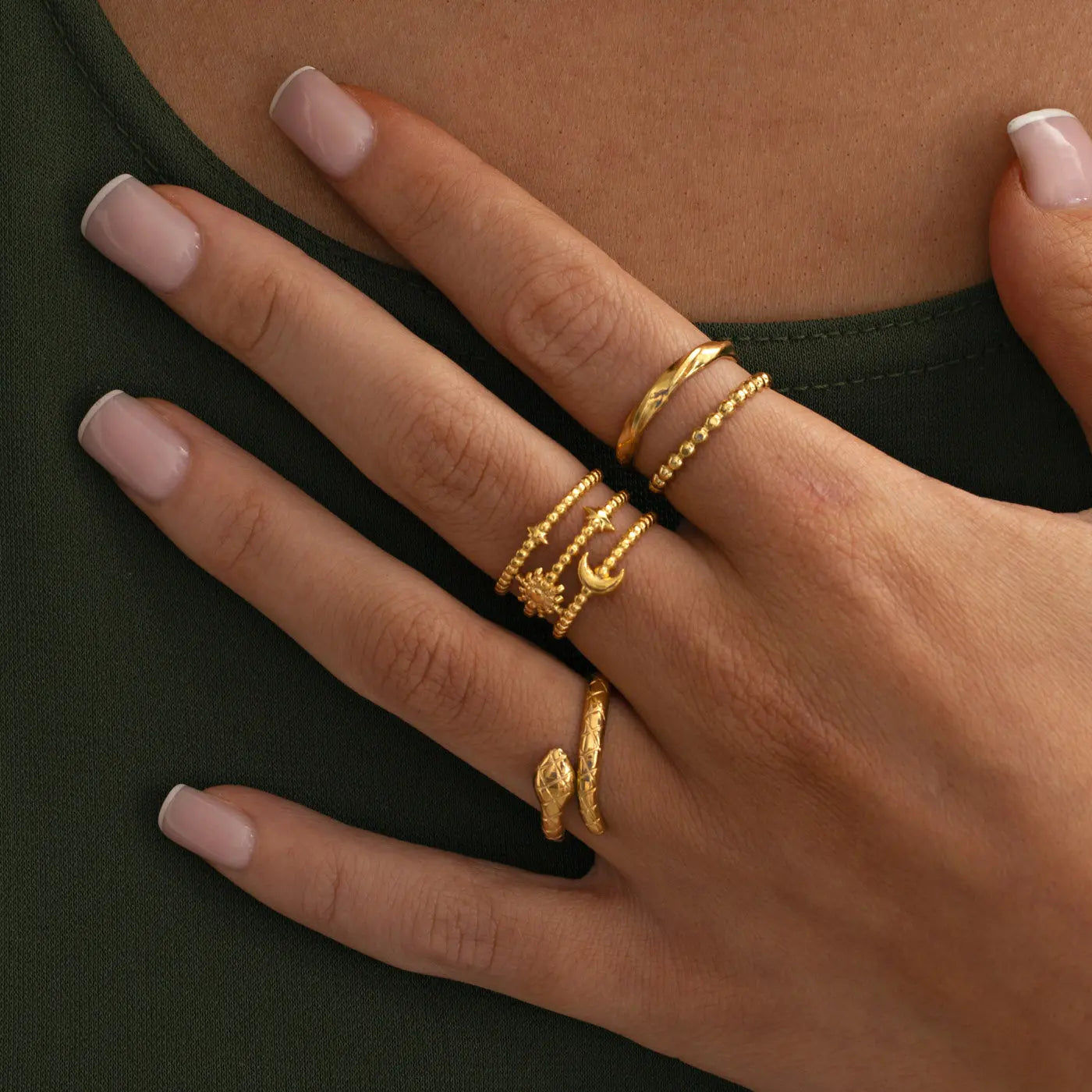 Joanna - Orm Ring Rostfritt Stål