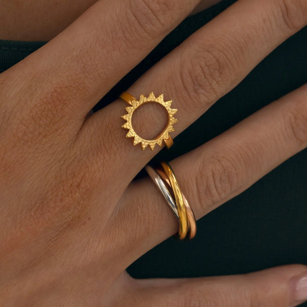 Jules - Triple Color Ring Rustfrit Stål Timi of Sweden