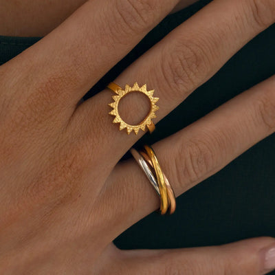 Jules - Triple Color Ring Rustfrit Stål