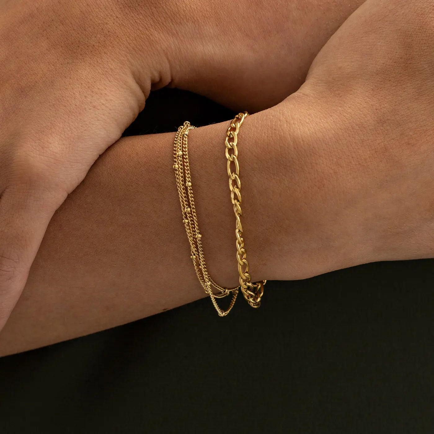 Mika - Triple Chain Armbånd Rustfrit Stål