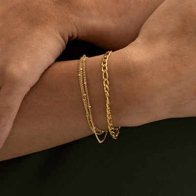 Mika - Triple Chain Armbånd Rustfrit Stål