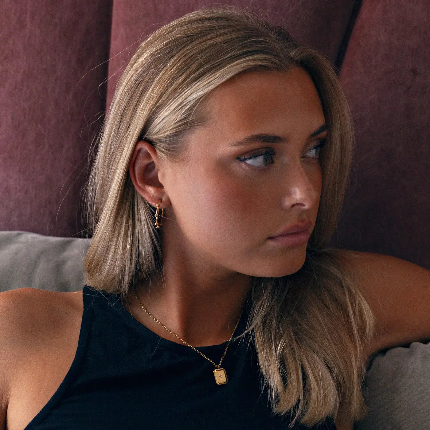 Gabriella - Soft Hoop Øreringe i rustfrit stål