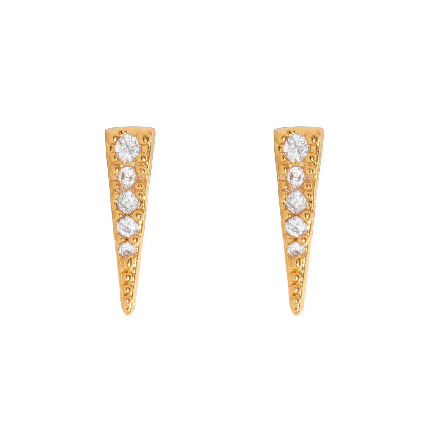 Eliza - Spike Crystal Ear Studs