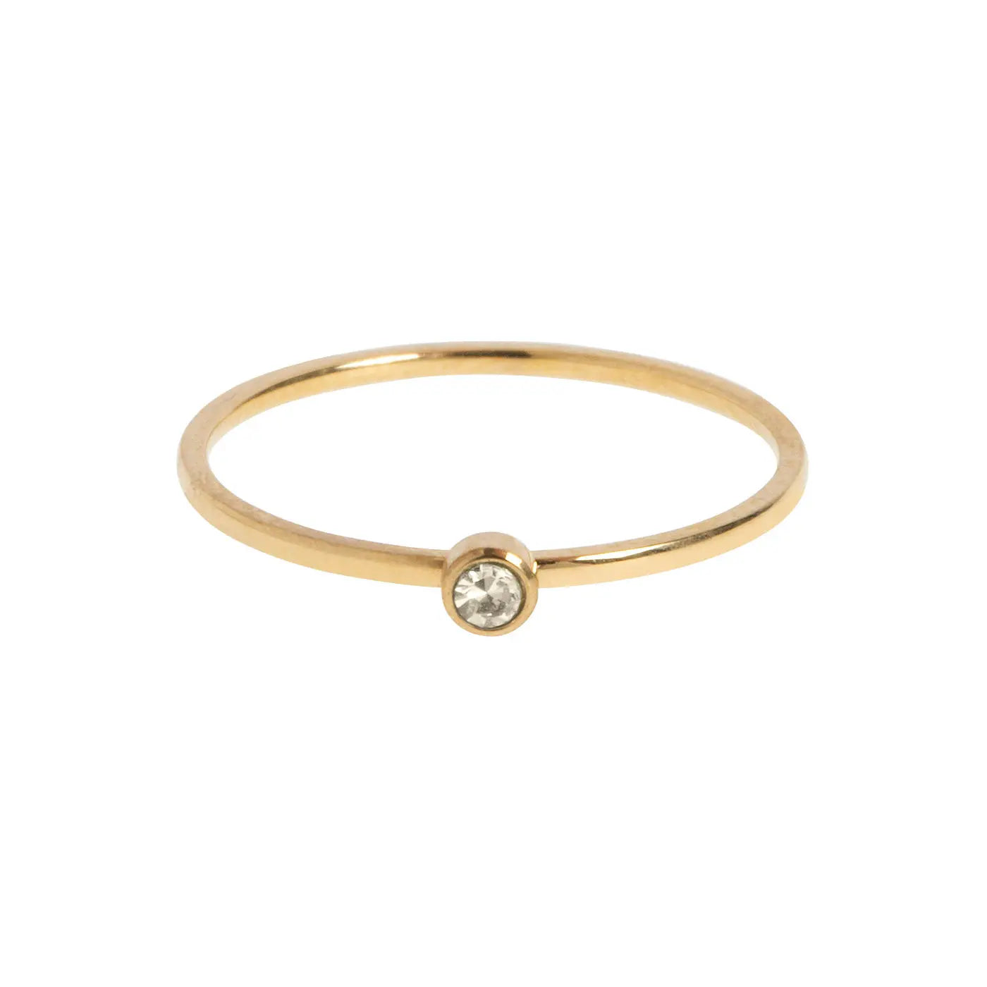 Chakra Krystal Ring Rustfrit Stål