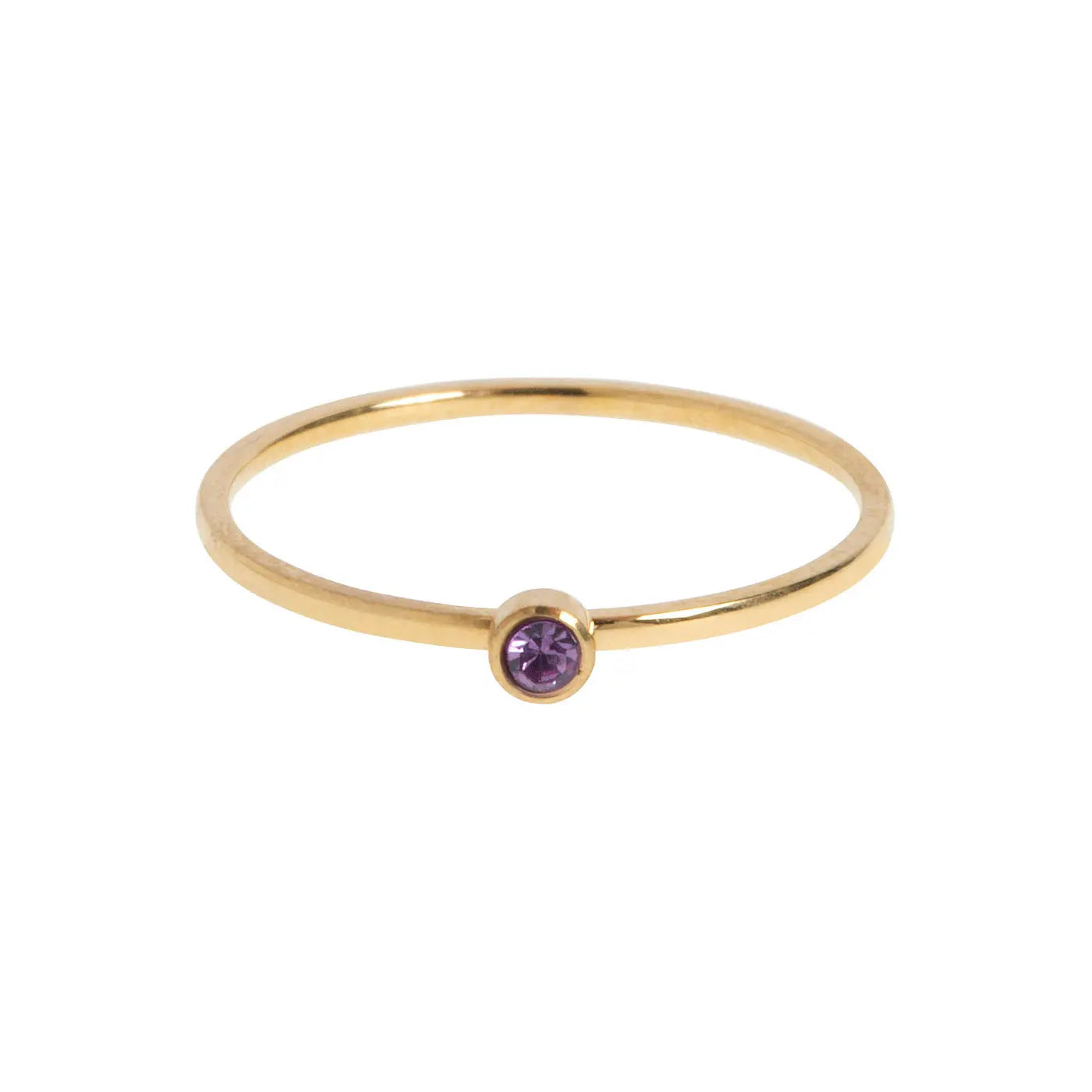 Chakra Krystal Ring Rustfrit Stål