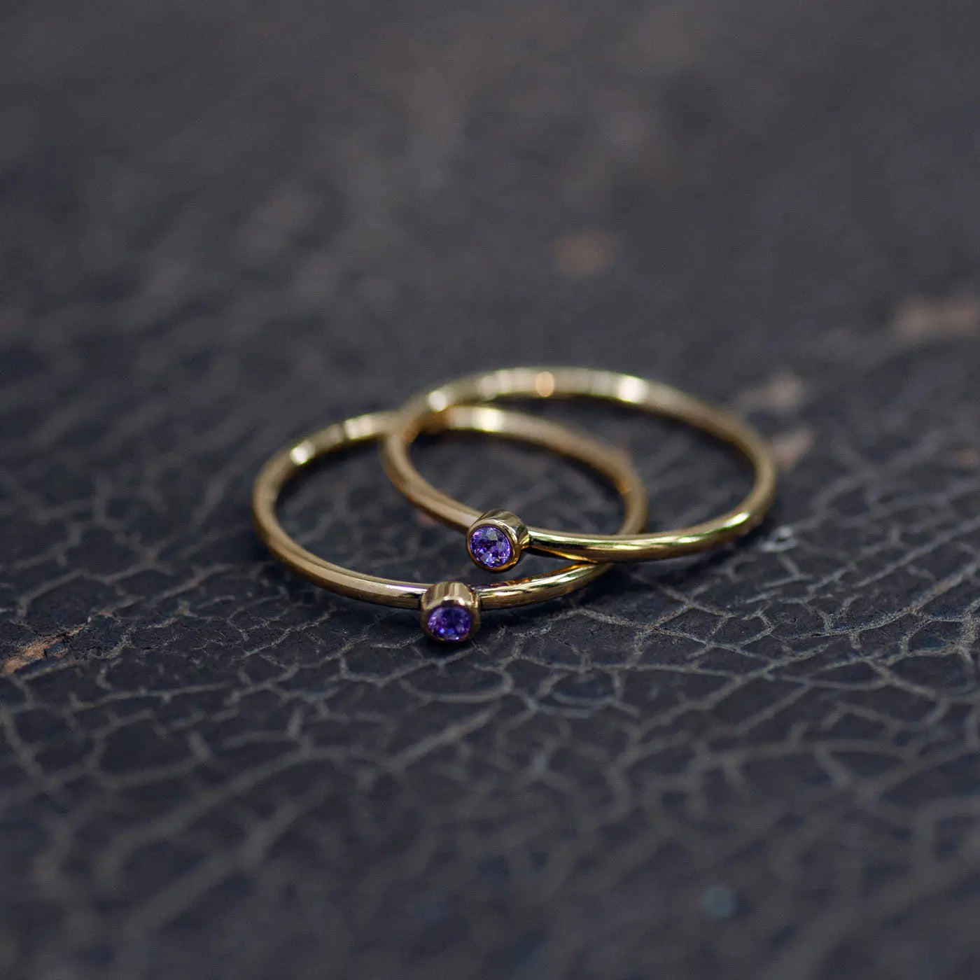 Chakra Krystal Ring Rustfrit Stål