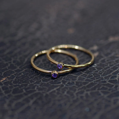 Chakra Krystal Ring Rustfrit Stål