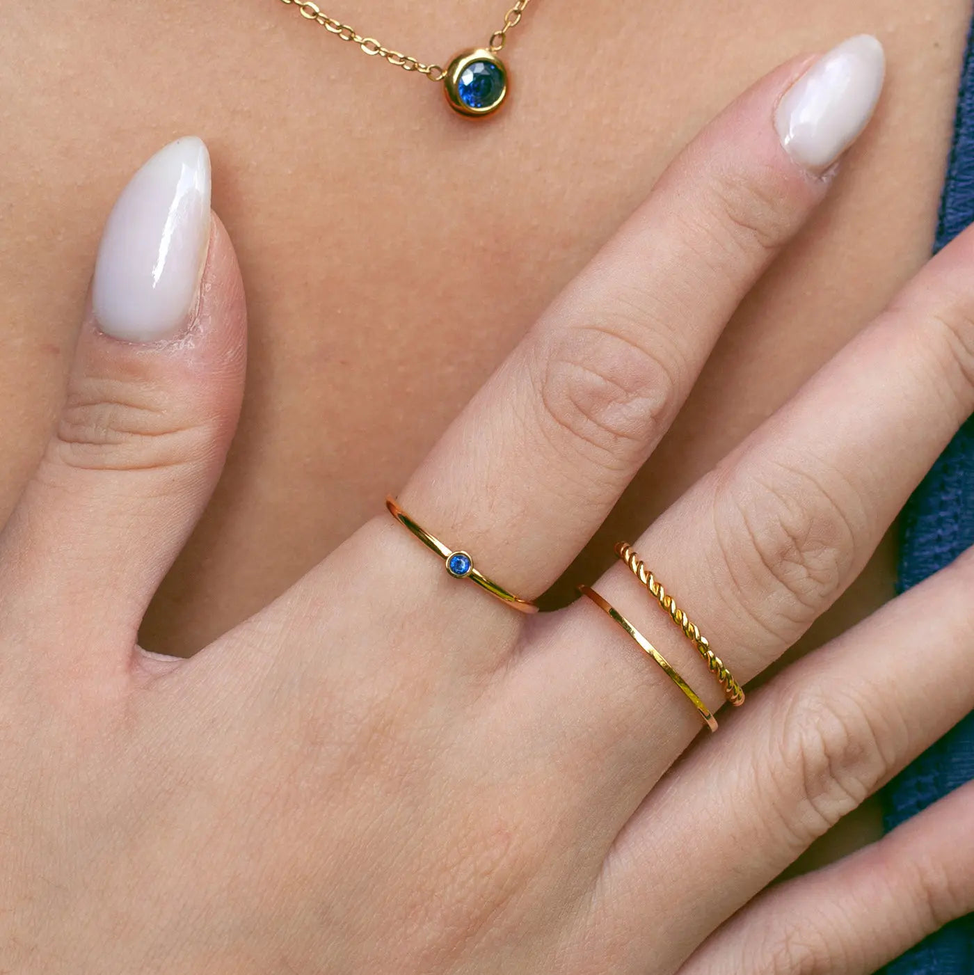 Chakra Krystal Ring Rustfrit Stål