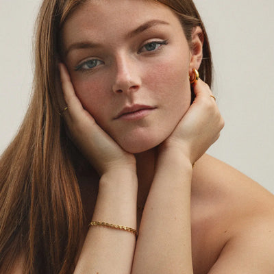 Celine - Bismarck inspireret kæde vintage armbånd rustfrit stål
