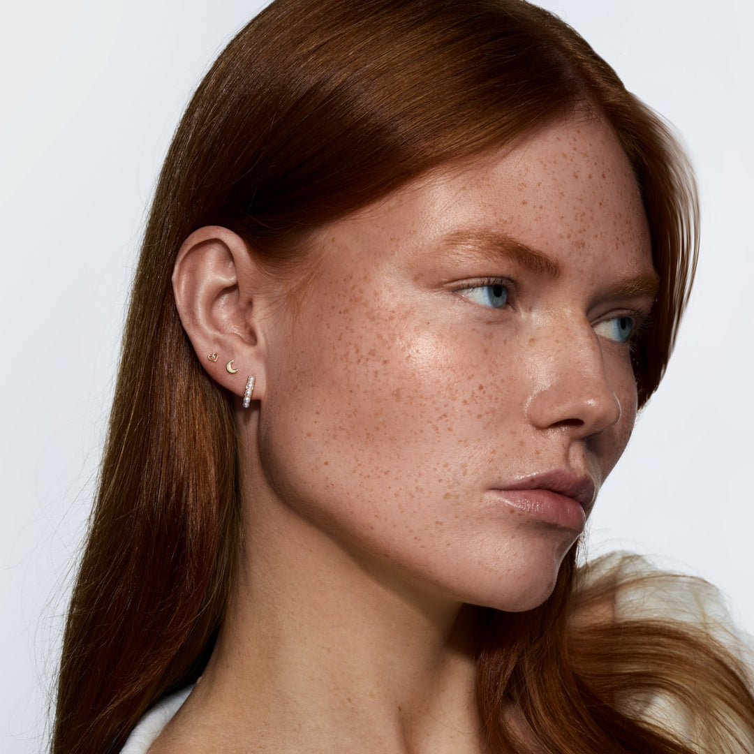 Mika - Lille Måne Stud Ørering
