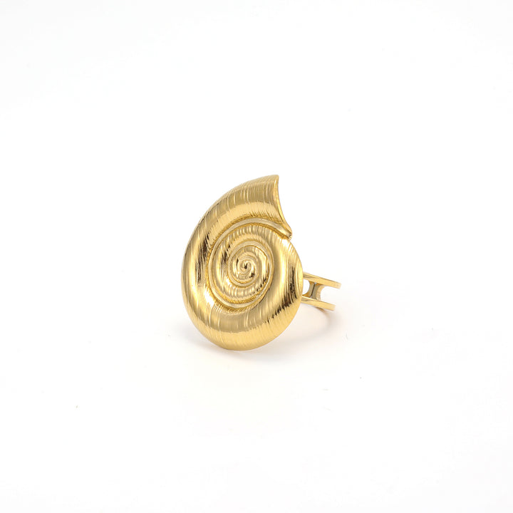 Ebba - Seashell Justerbar Ring Rustfrit Stål