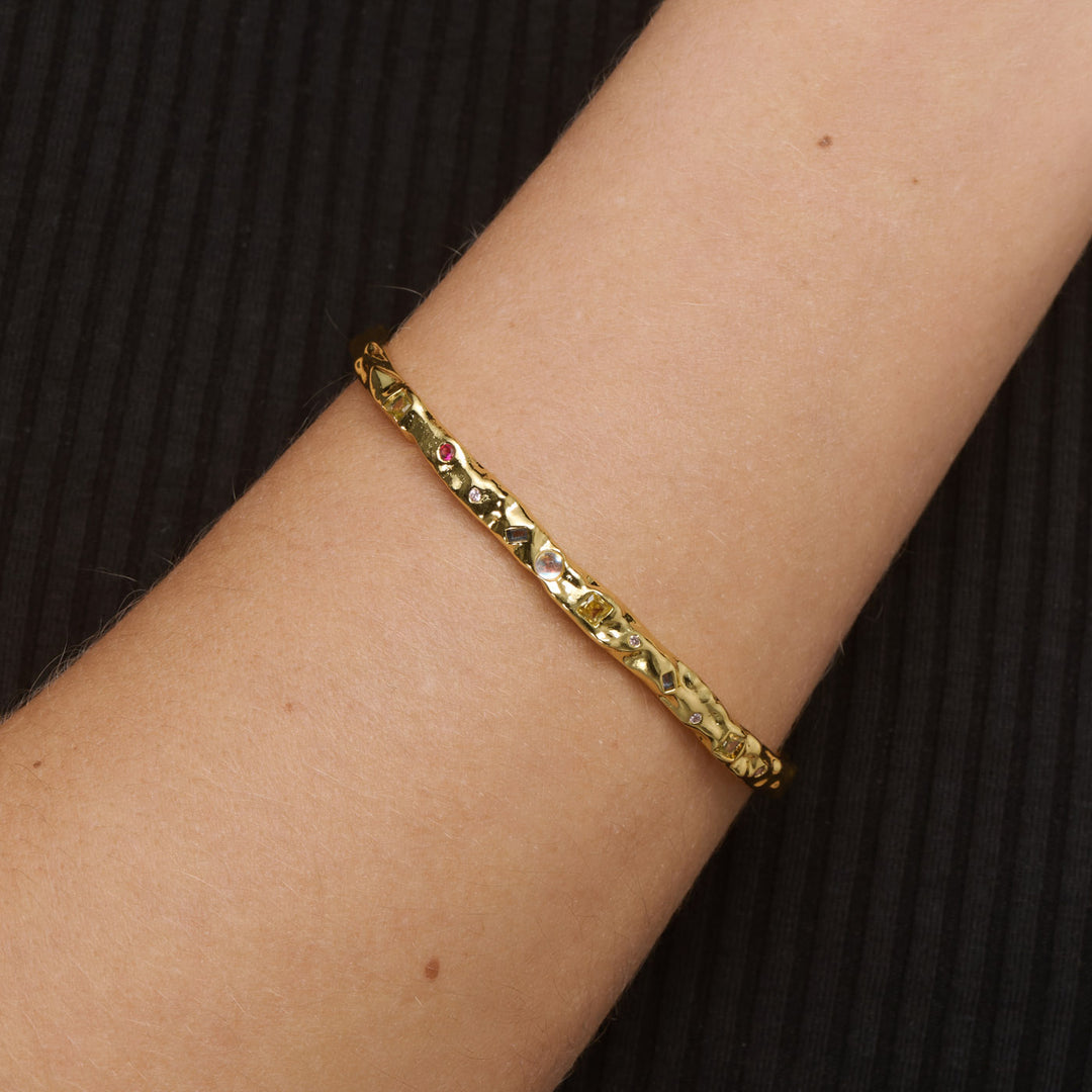 Shiloh - Krystalarmbånd med justerbar guld