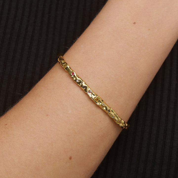 Shiloh - Krystalarmbånd med justerbar guld