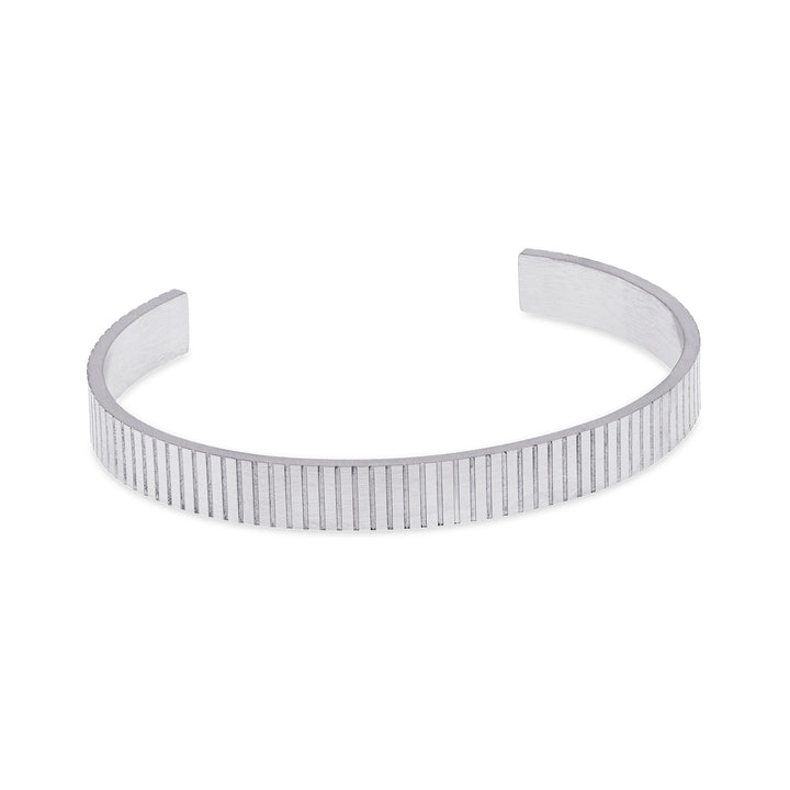 Tage - Ribbet Armring Armbånd Rustfrit Stål
