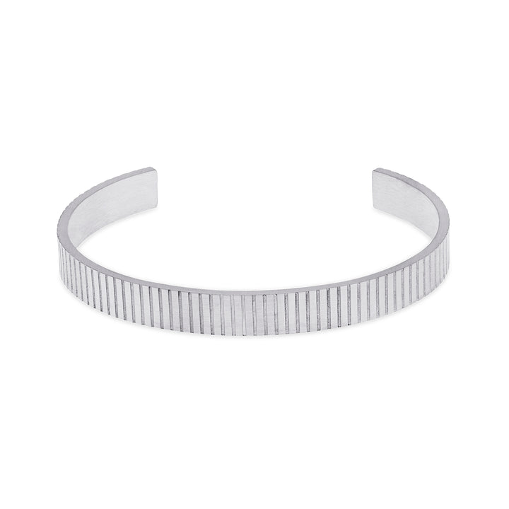 Tage - Ribbet Armring Armbånd Rustfrit Stål