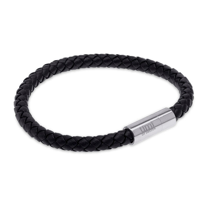Oliver - Læderarmbånd Rustfrit Stål
