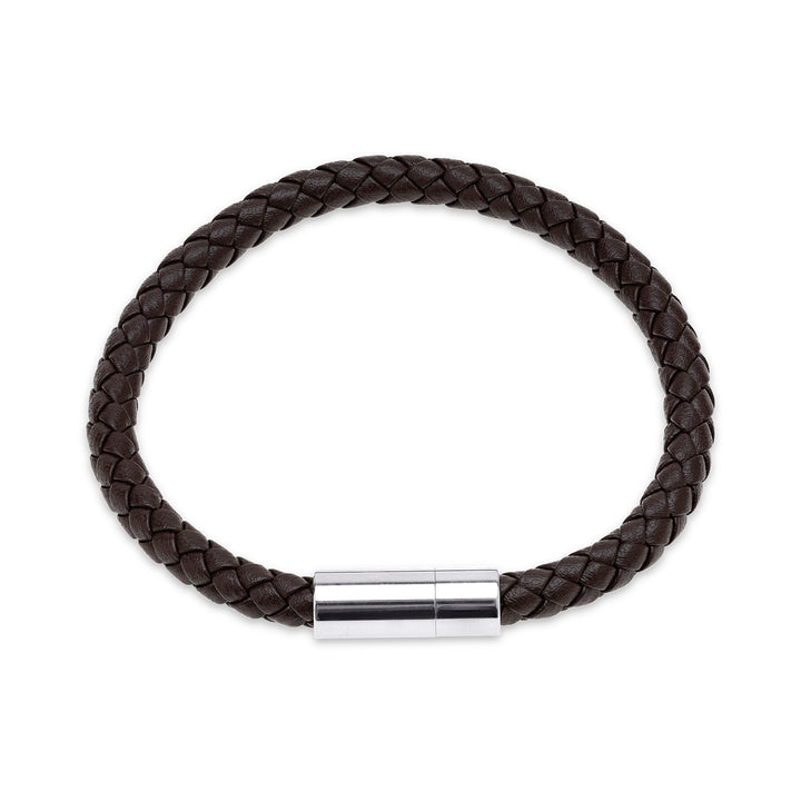 Oliver - Læderarmbånd Rustfrit Stål