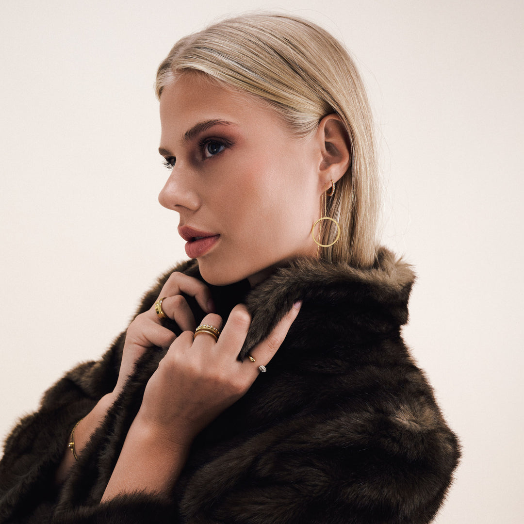 Tiril - Circle Chain Earrings Stainless Steel