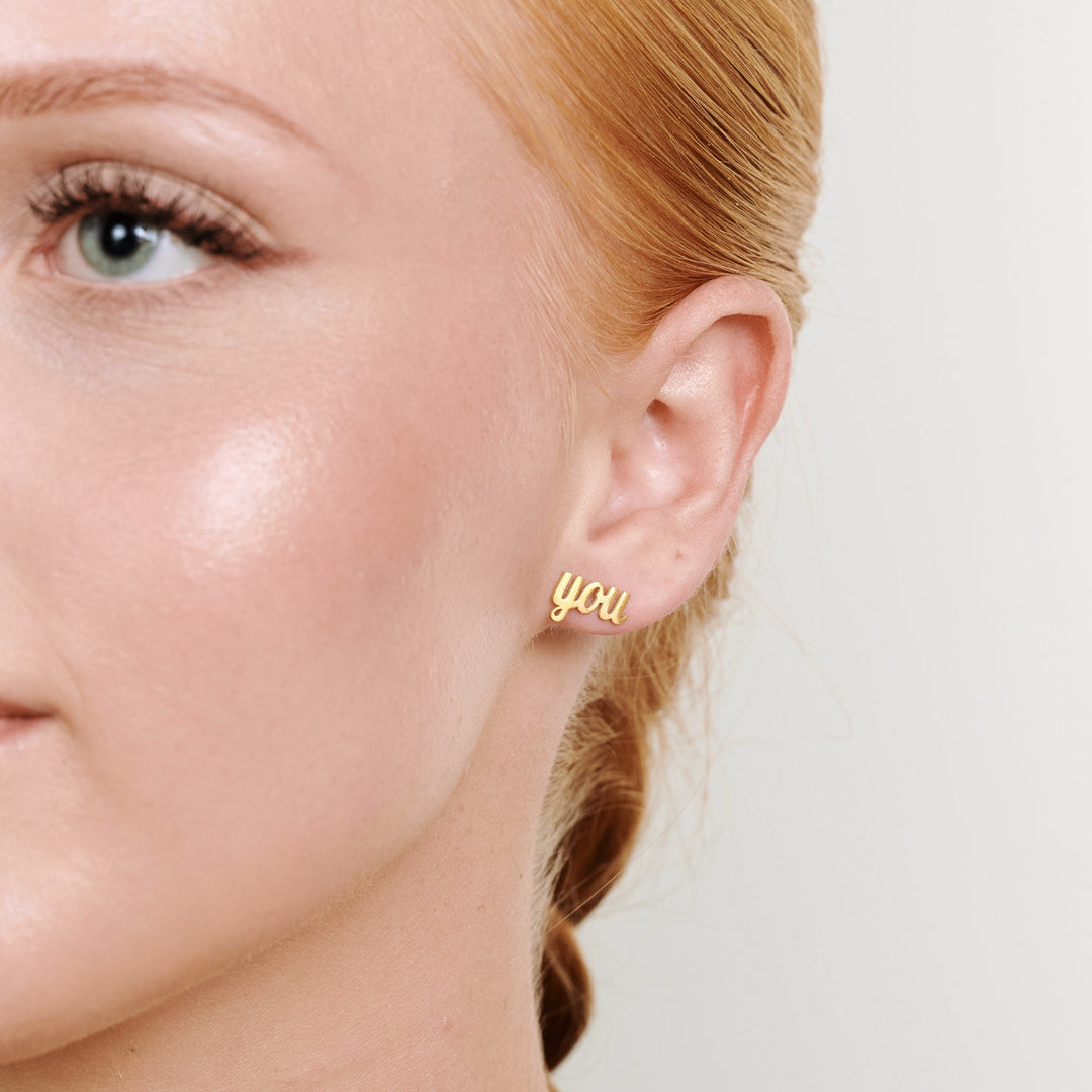 Ina - Love You Stud Earrings Stainless Steel