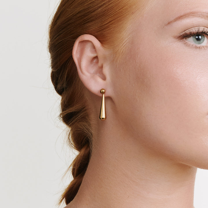 Alida - Drop Stud Earrings Stainless Steel