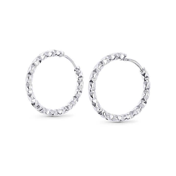Torun - Øreringe med ring 20mm Rustfrit stål