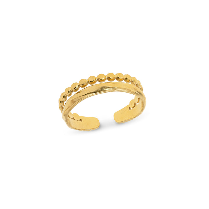 Polly - Duo Ring Rustfrit Stål