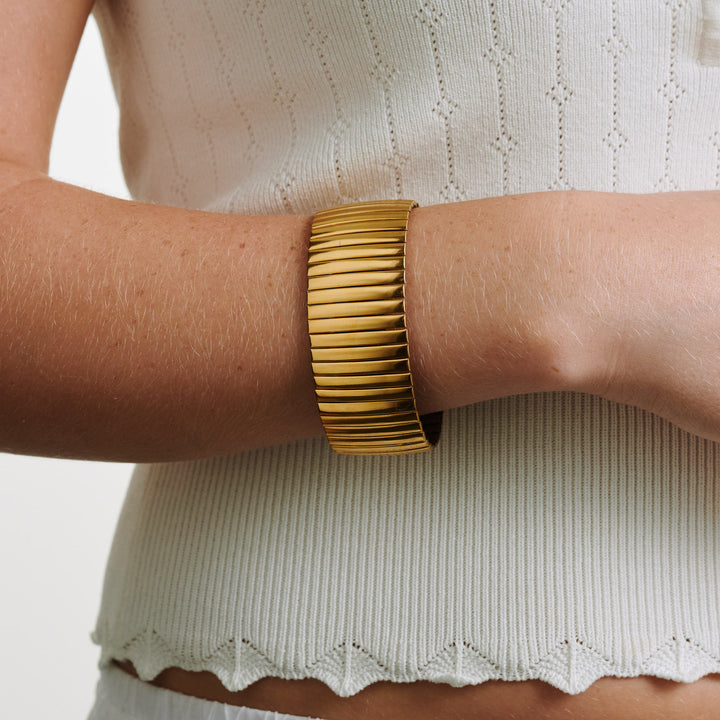 Cisi - Stretch Bangle Bracelet Stainless Steel