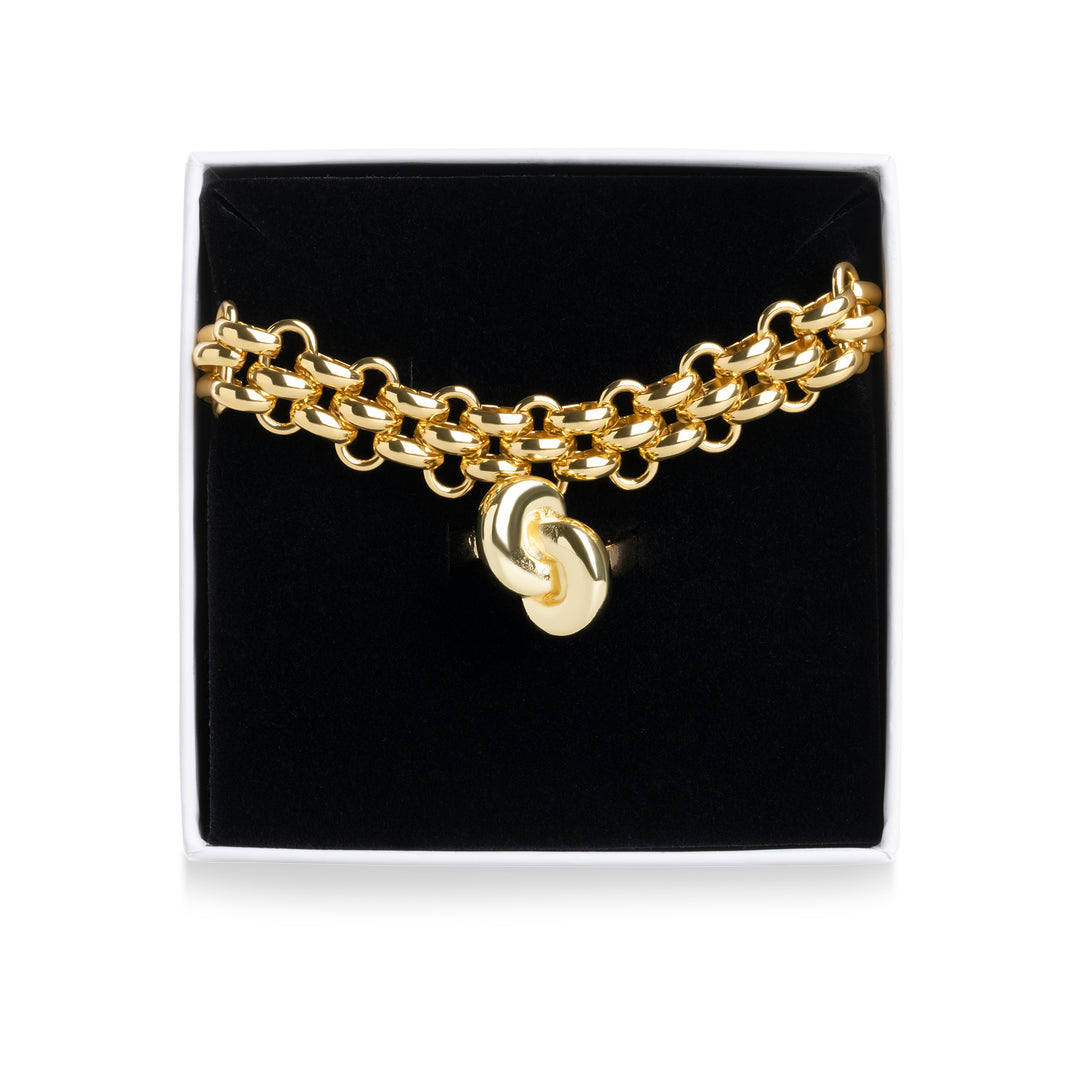 Statement armbånd og ring sæt i rustfrit stål