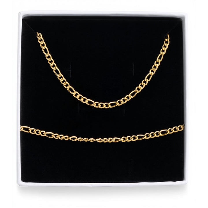 Hedda halskæde og armbånd sæt rustfrit stål