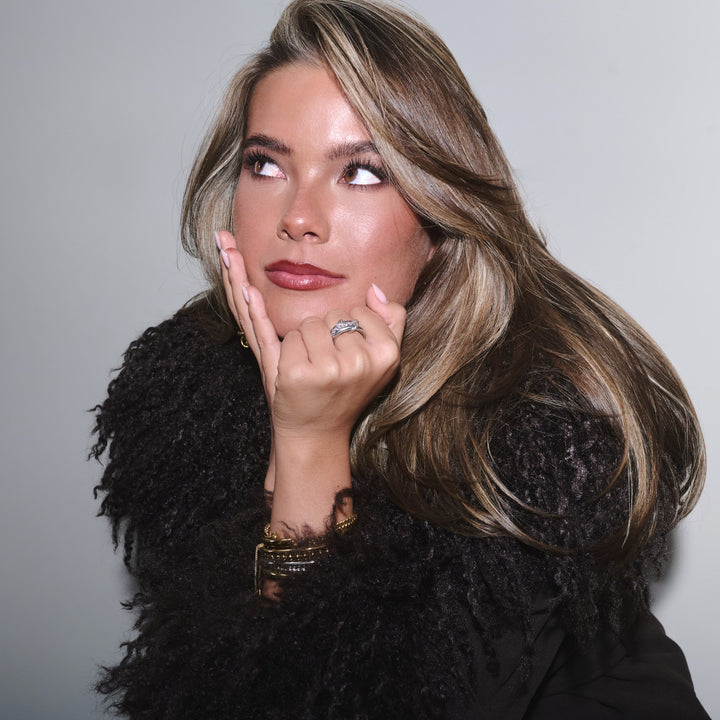 Ethel - Stablet Ring Krystal Rustfrit Stål