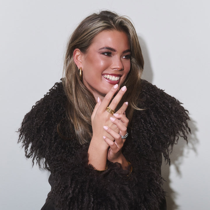 Irene - Stablet Ring Slank Rustfrit Stål