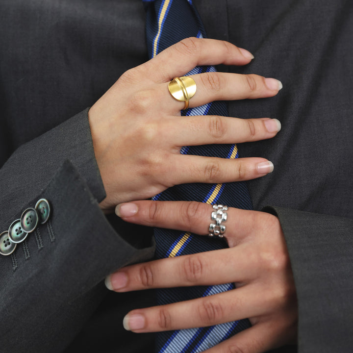 Jiselle - Statement-ring i rustfrit stål