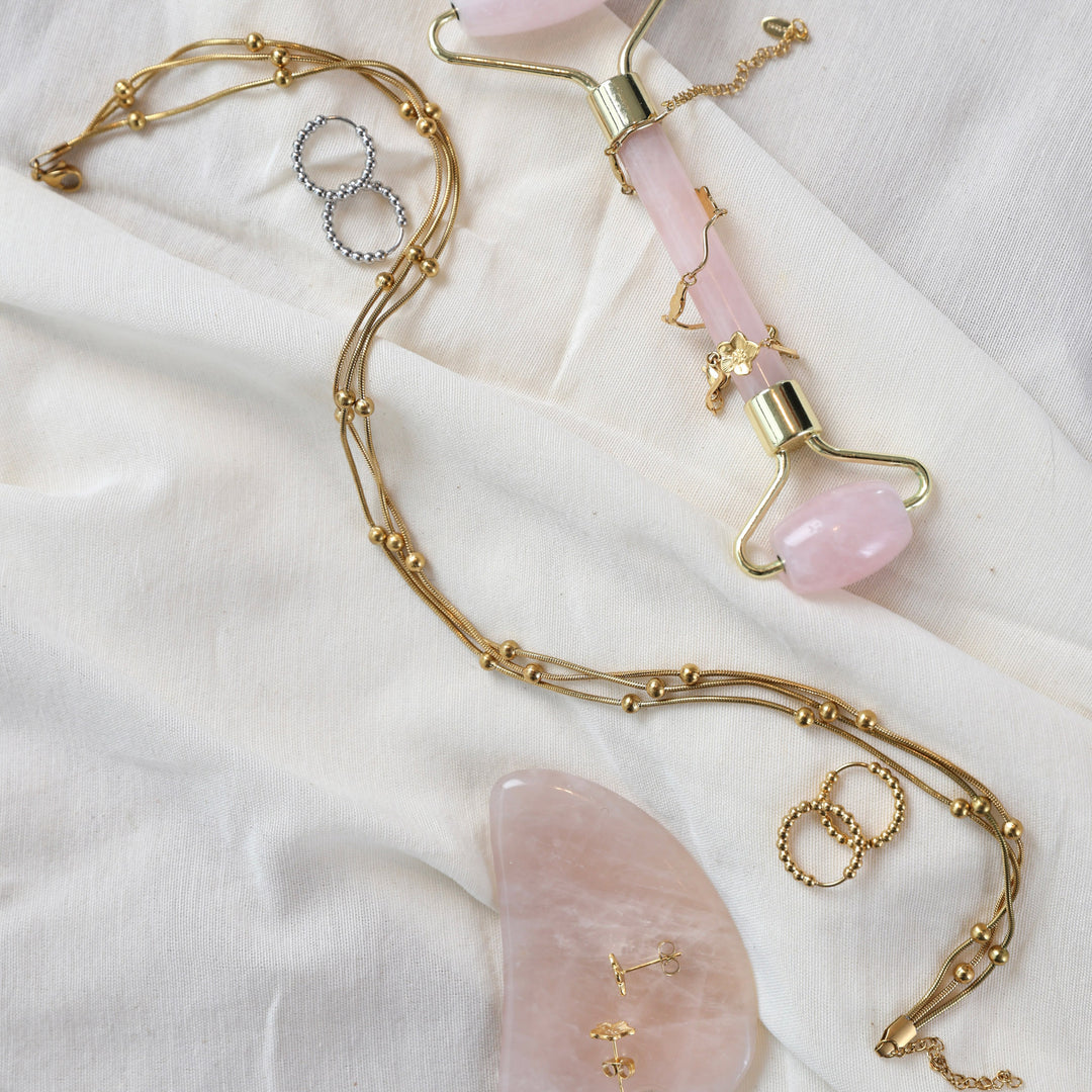 Hildur - Bubble Hoop øreringe i rustfrit stål