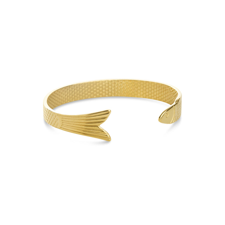 Erle - Fish Bangle Bracelet Stainless Steel