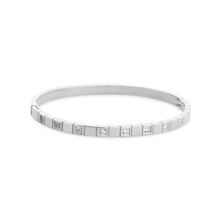 Meg - Crystal Bangle Bracelet Stainless Steel