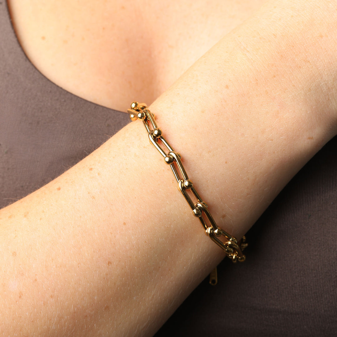 Betty - Papirclips Link Armbånd Rustfrit Stål