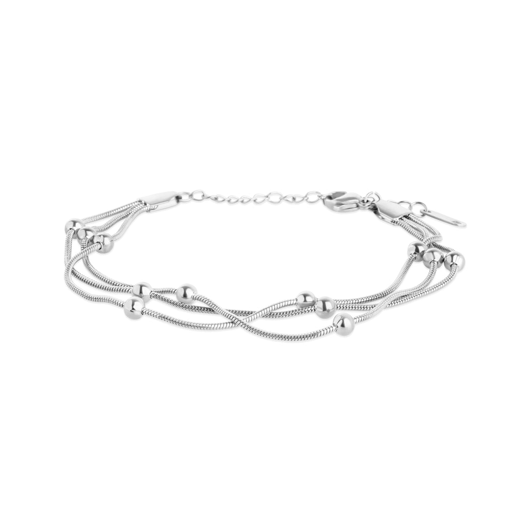 Oda - Multi-Strand Bead Bracelet Stainless Steel