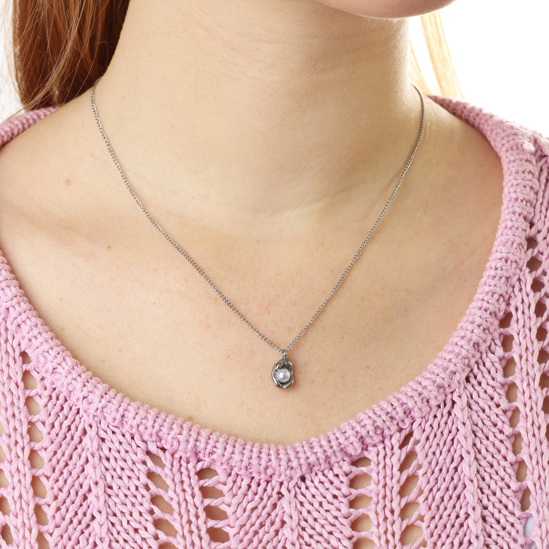 Ilse - Perlehalskæde i rustfrit stål