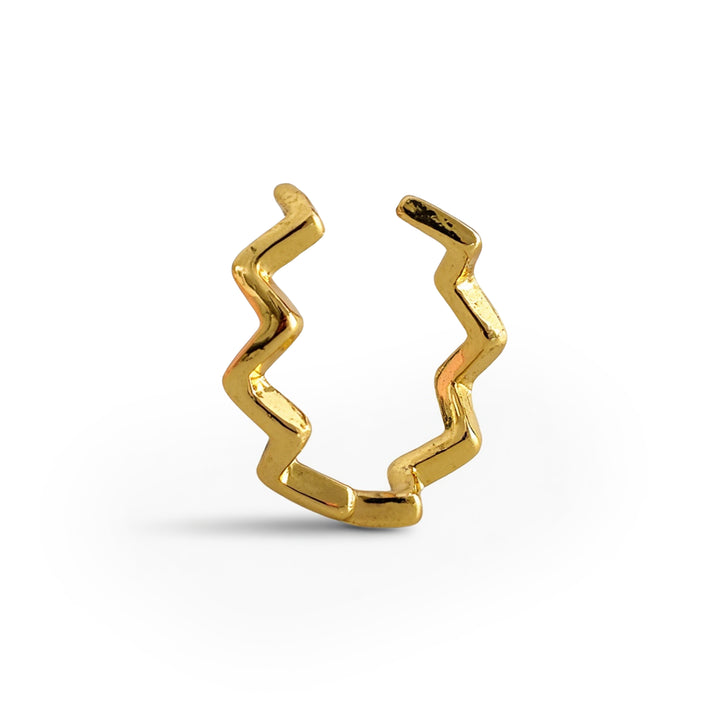 Eila - Bølget Ear Cuff i rustfrit stål